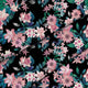 Dark Botanic Pink - mikrofibrová plochá