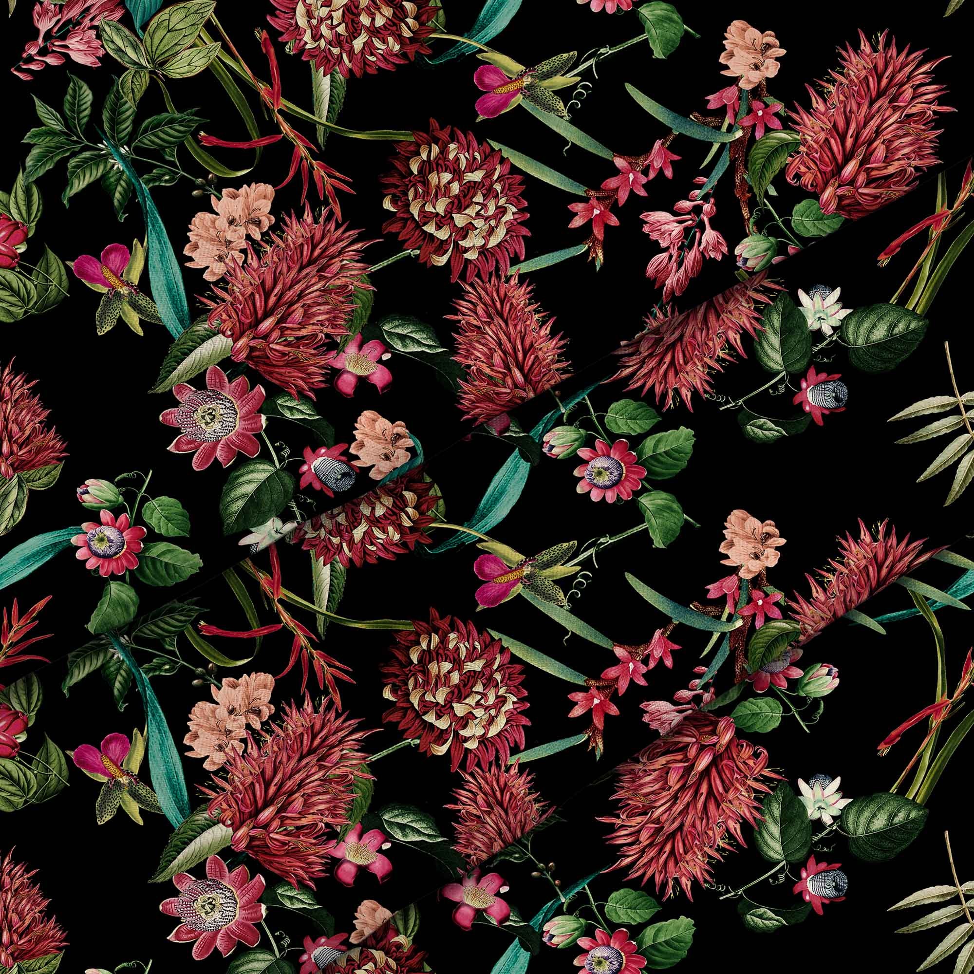 Dark Jungle Red-Velvet