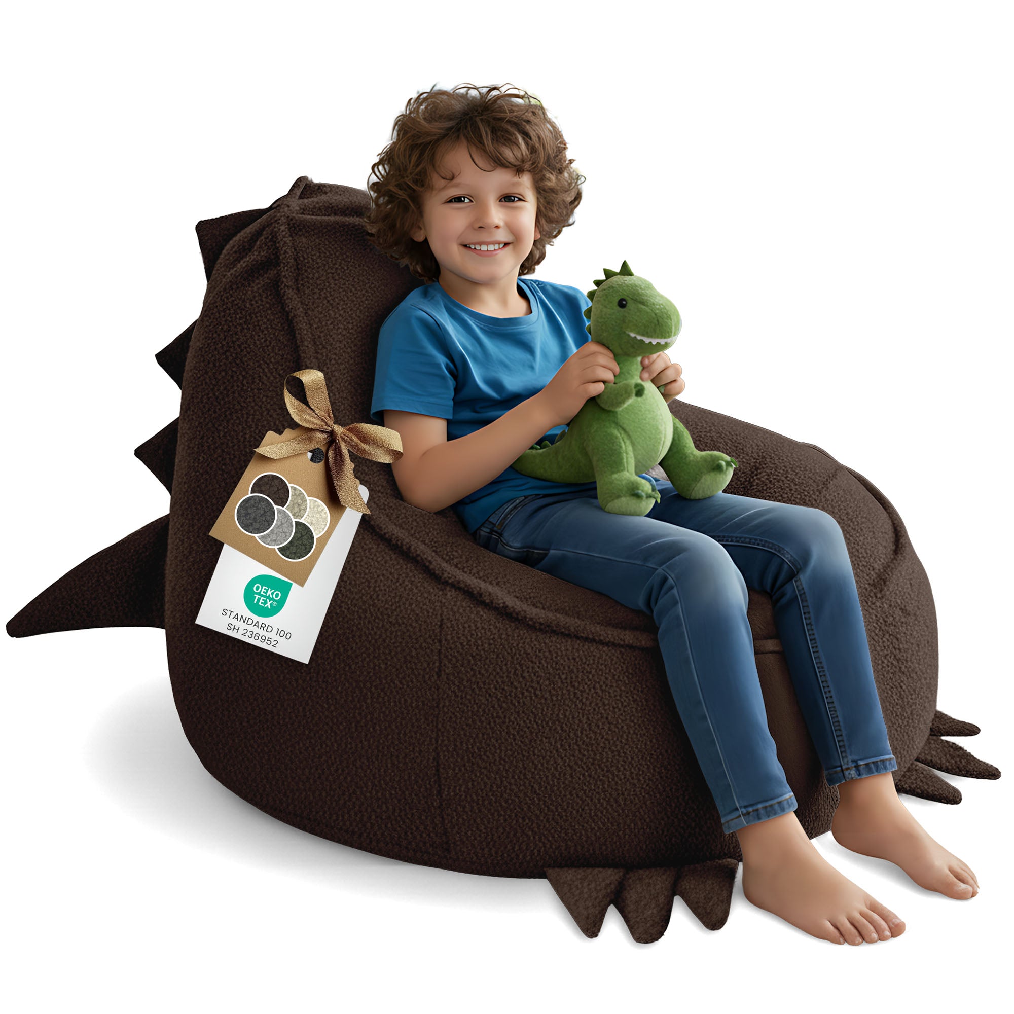 Puf Animo Dino Cocoa Brown