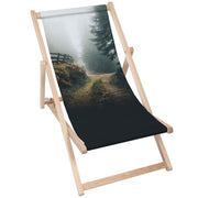 Dřevěné lehátko Foggy Landscape