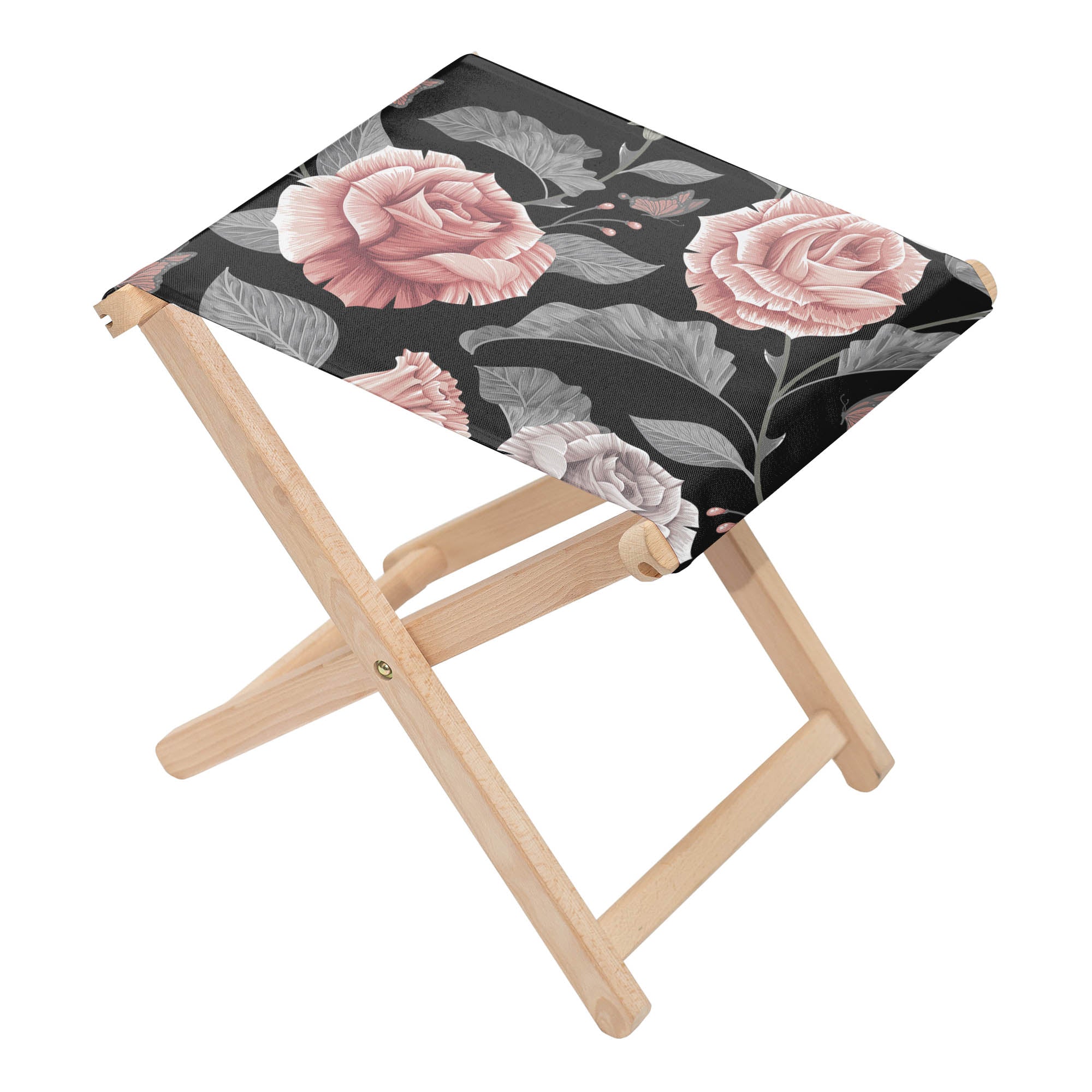 Stuhl Dunkles Vintage Floral