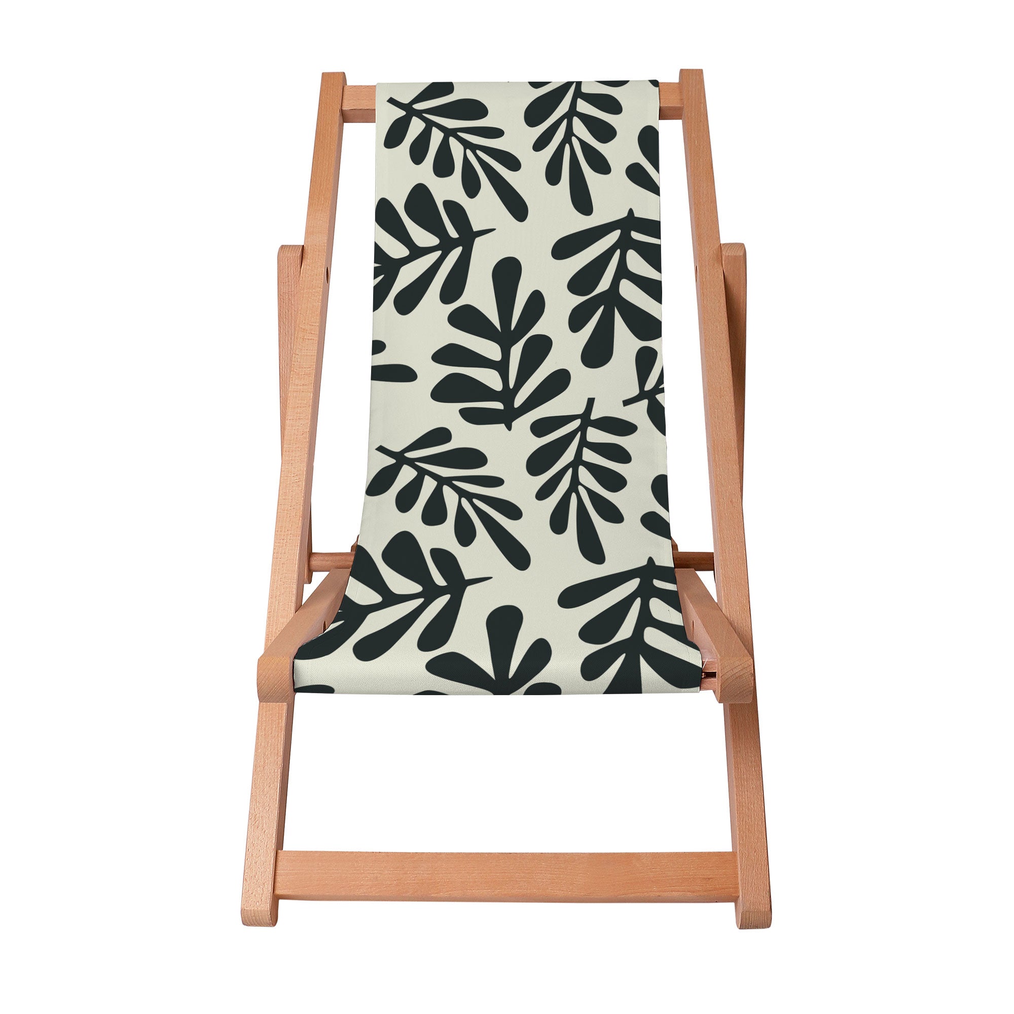 Leżak drewniany Artistic Abstract Leaves-S