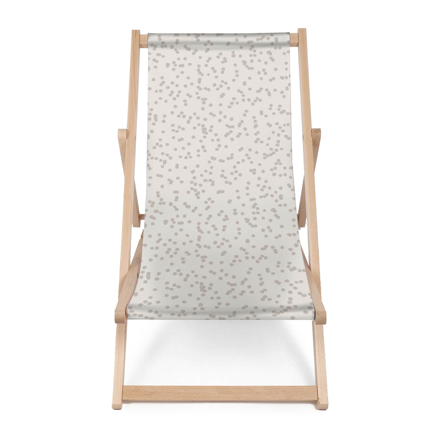 Dřevěné lehátko Beige Dots -M