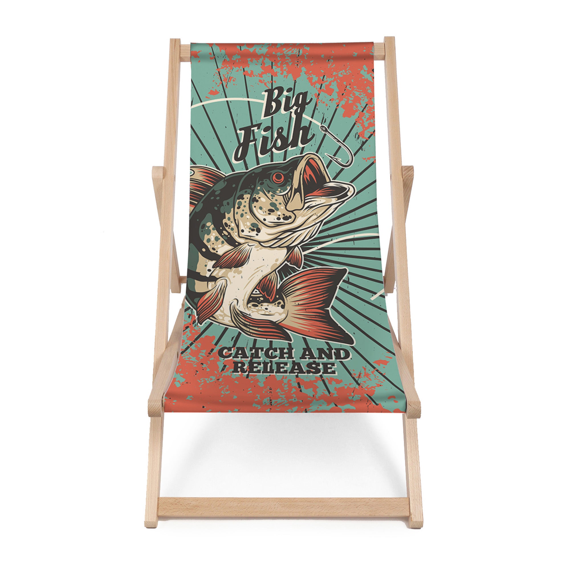 Dřevěné lehátko Big Fish