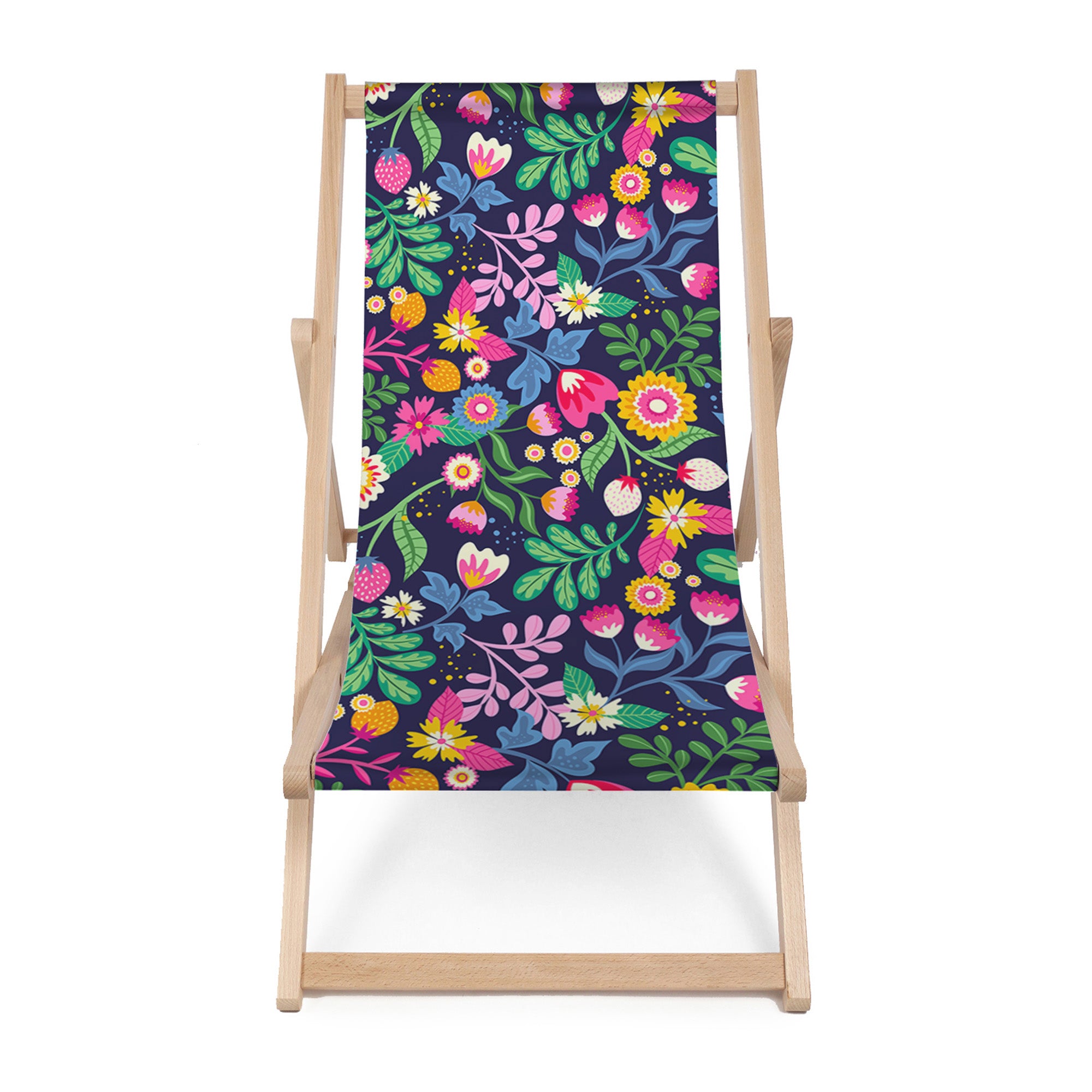 Dřevěné lehátko Exotic Floral-M
