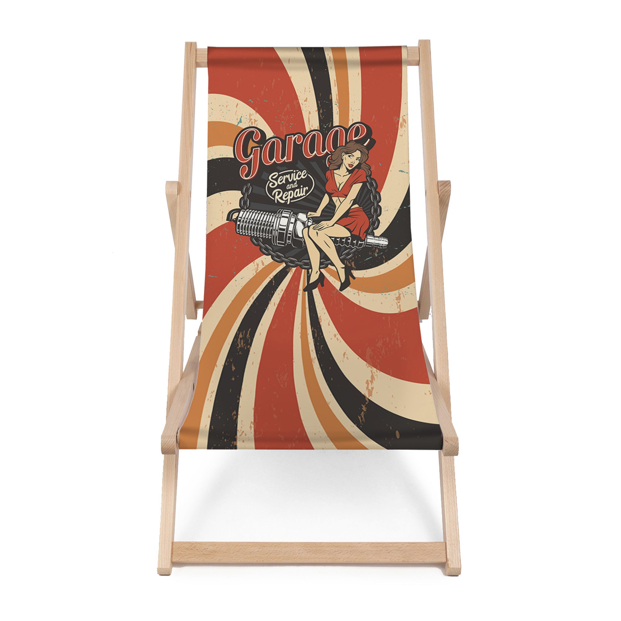 Wooden Deck Chair Garage Repair