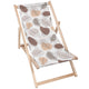 Wooden Deck Chair Monstera Lineart-M