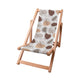 Wooden Deck Chair Monstera Lineart-S