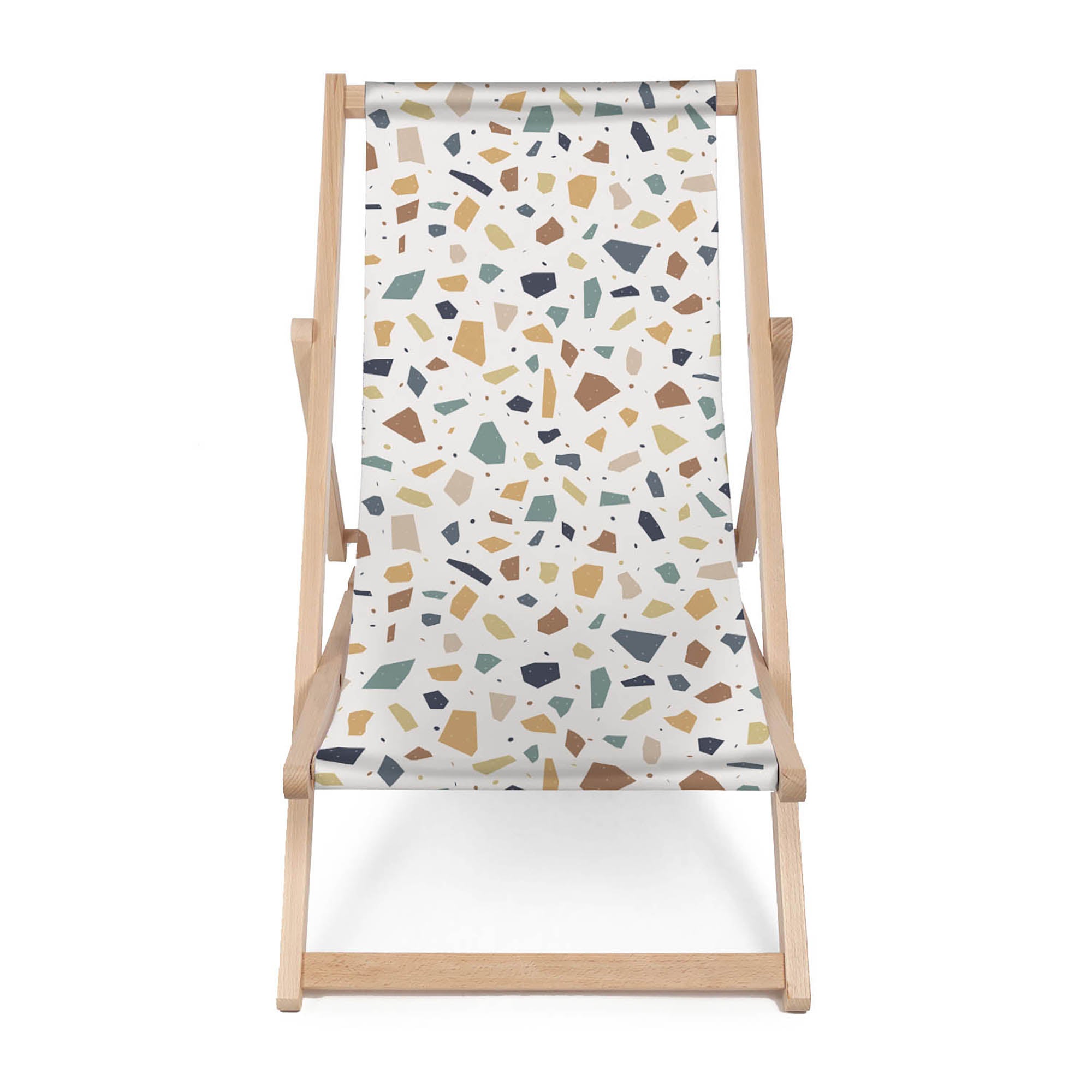 Dřevěné lehátko Vintage Terrazzo-M