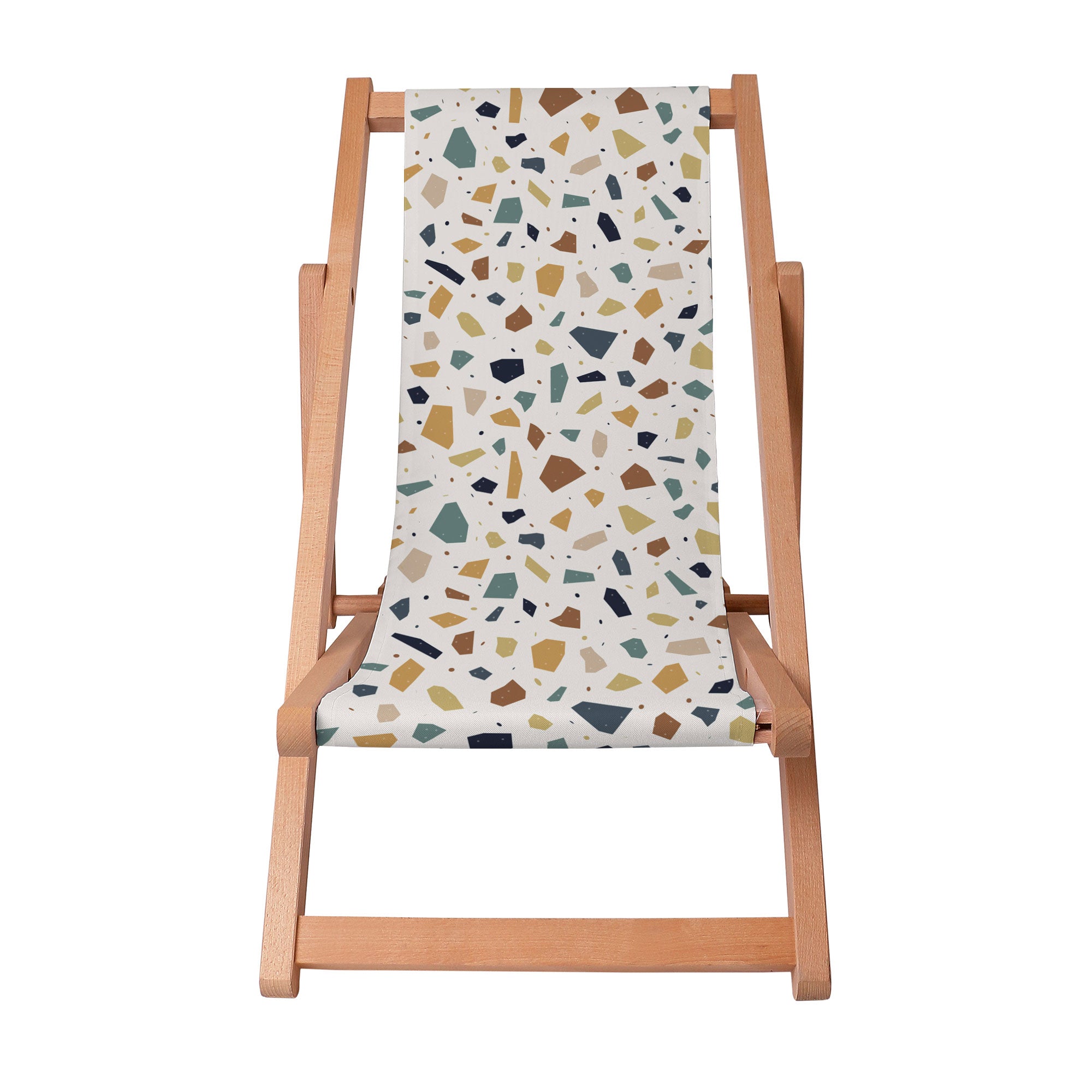 Leżak drewniany Vintage Terrazzo-S