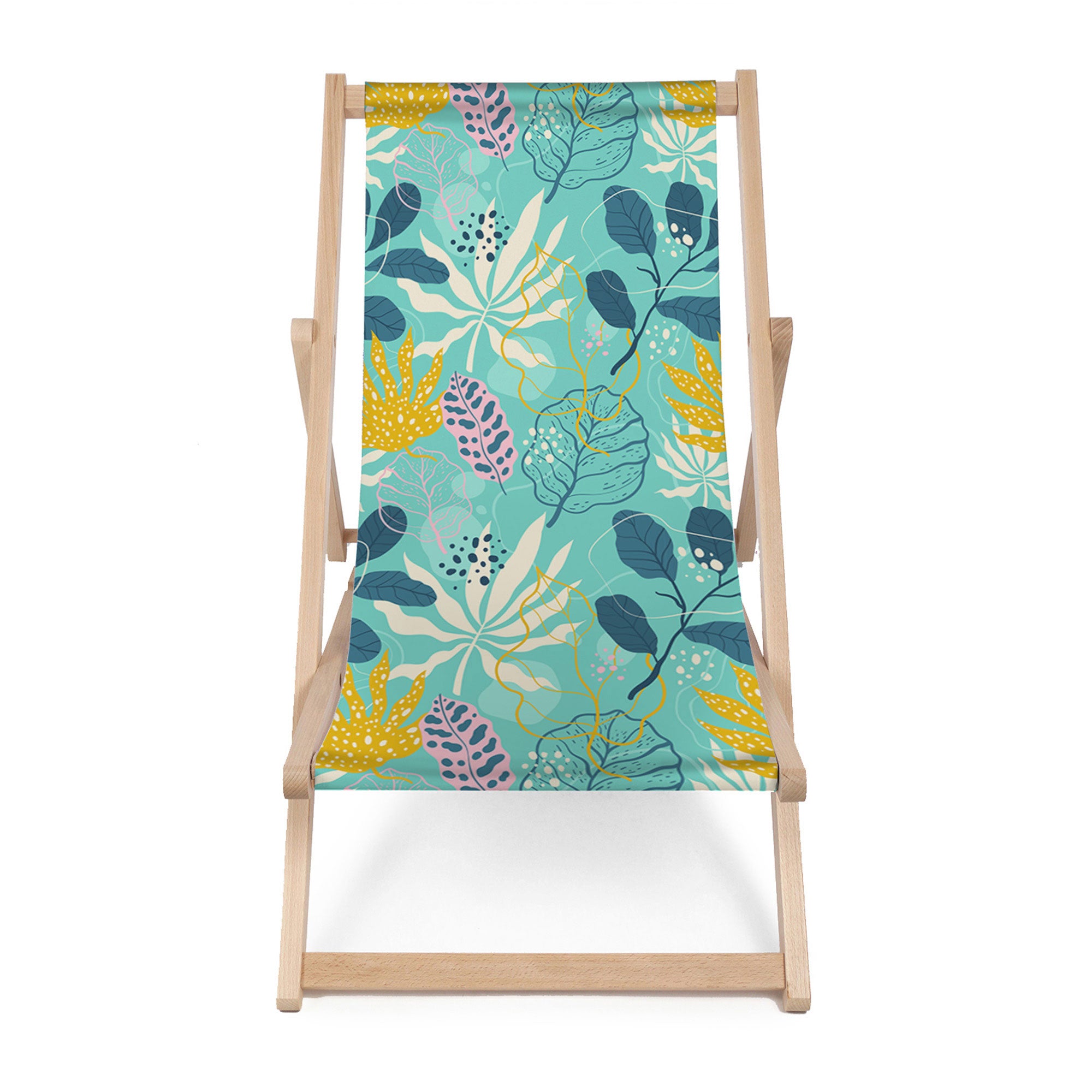 Wooden Deck Chair Abstract Exotic-M