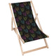 Wooden Deck Chair Black Skull-M