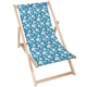 Leżak drewniany Blue Water Lily-M