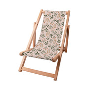 Dřevěné lehátko Botanical Beige Pattern-S