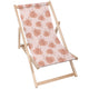 Wooden Deck Chair Botanical Flowers and Leaves-M
