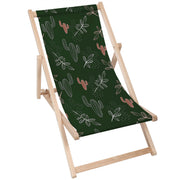 Wooden Deck Chair Cactus Doodles-M