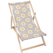 Dřevěné lehátko Daisies-M