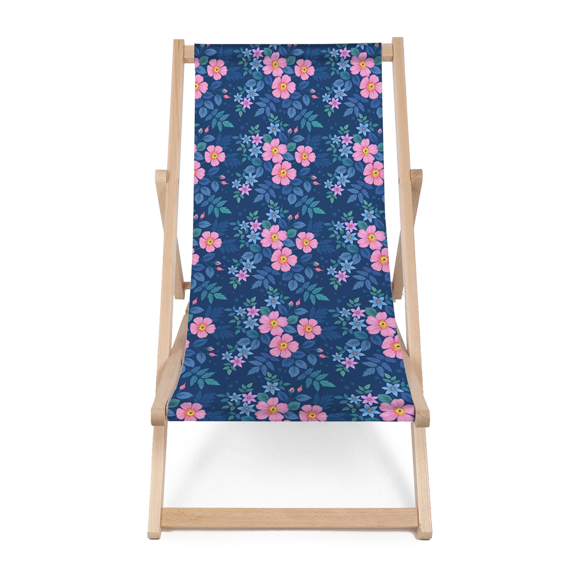 Wooden Deck Chair Fresh Rose-M