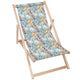 Wooden Deck Chair Handdrawn Flowers-M