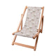 Wooden Deck Chair Light Flowers