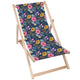Wooden Deck Chair Spring Flowers-M