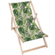 Wooden Deck Chair Tropical Jungle Leaves-M