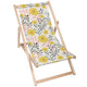 Wooden deck chair Yellow Daffodil-M