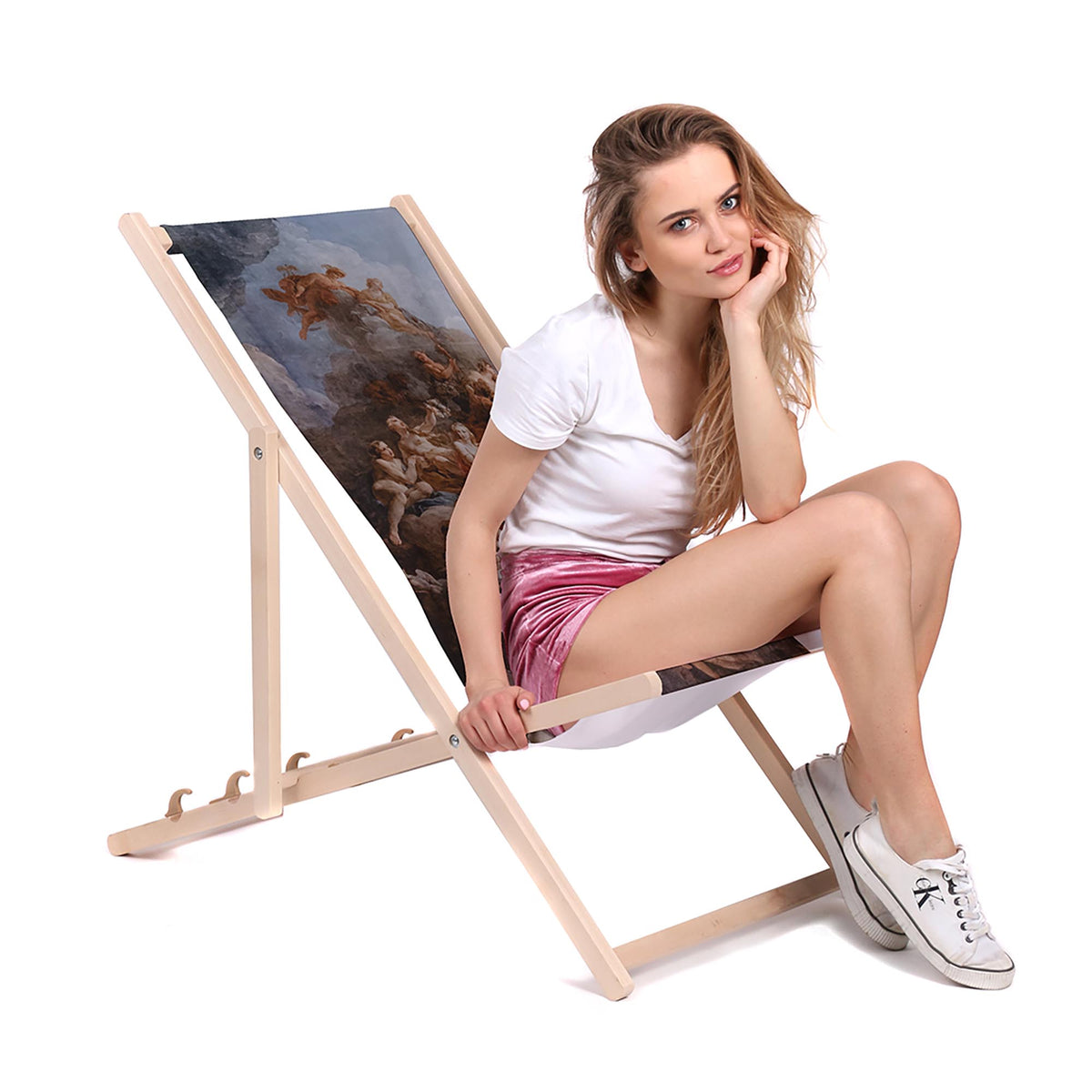 Dřevěné lehátko Art