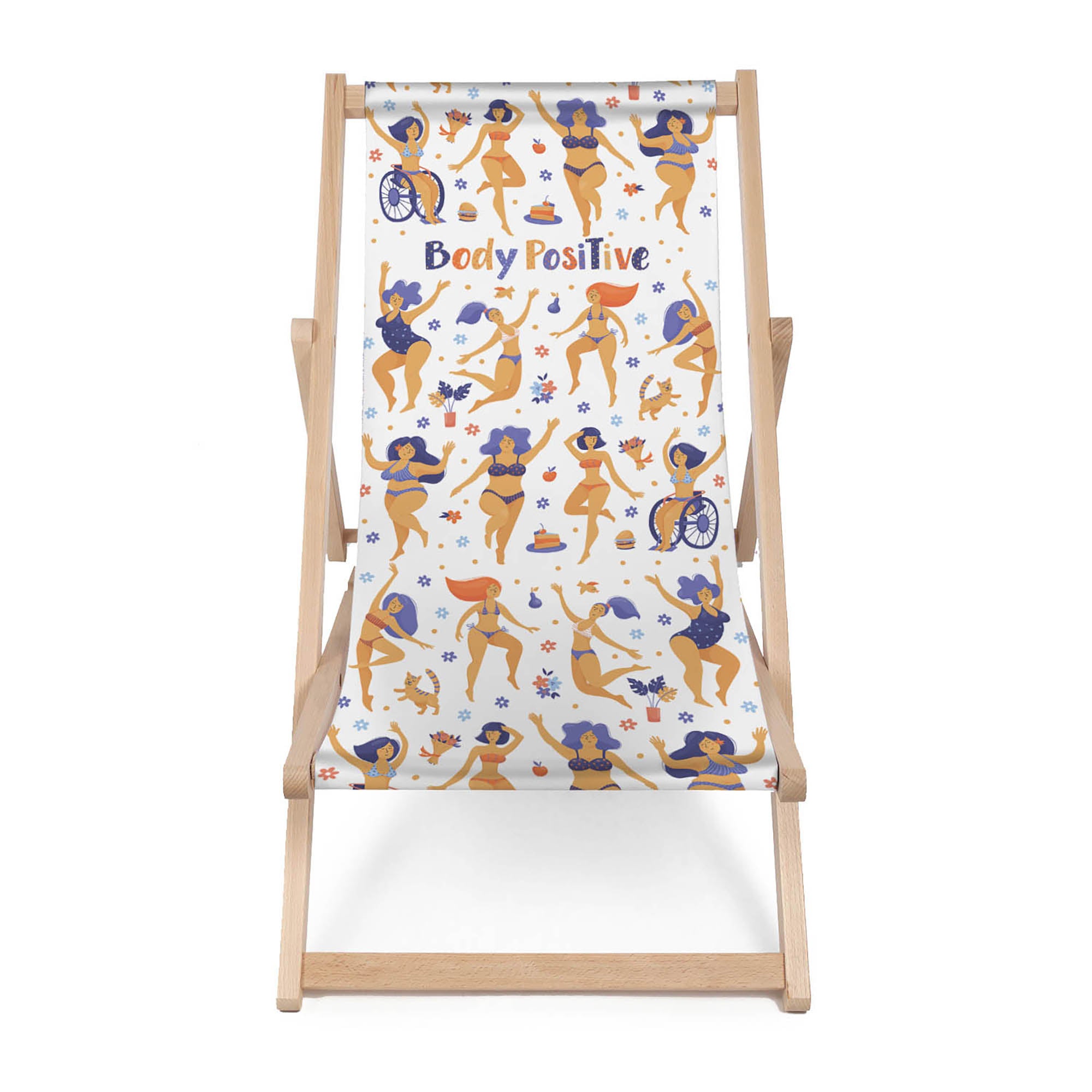 Wooden Deck Chair Body Positive