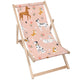 Wooden Deck Chair Pink Cartoon Dogs-M