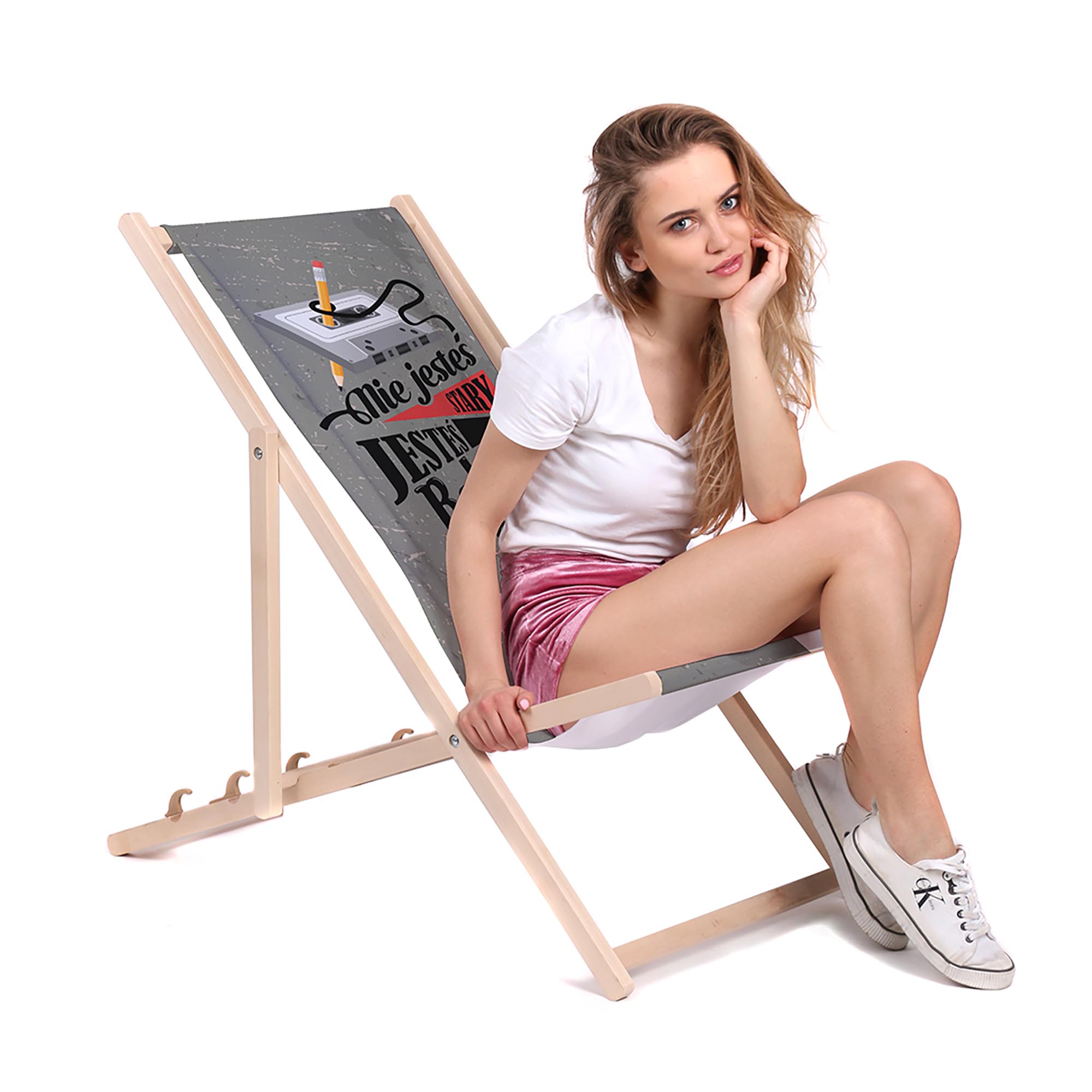 Wooden Deck Chair You Are Not Old (male)