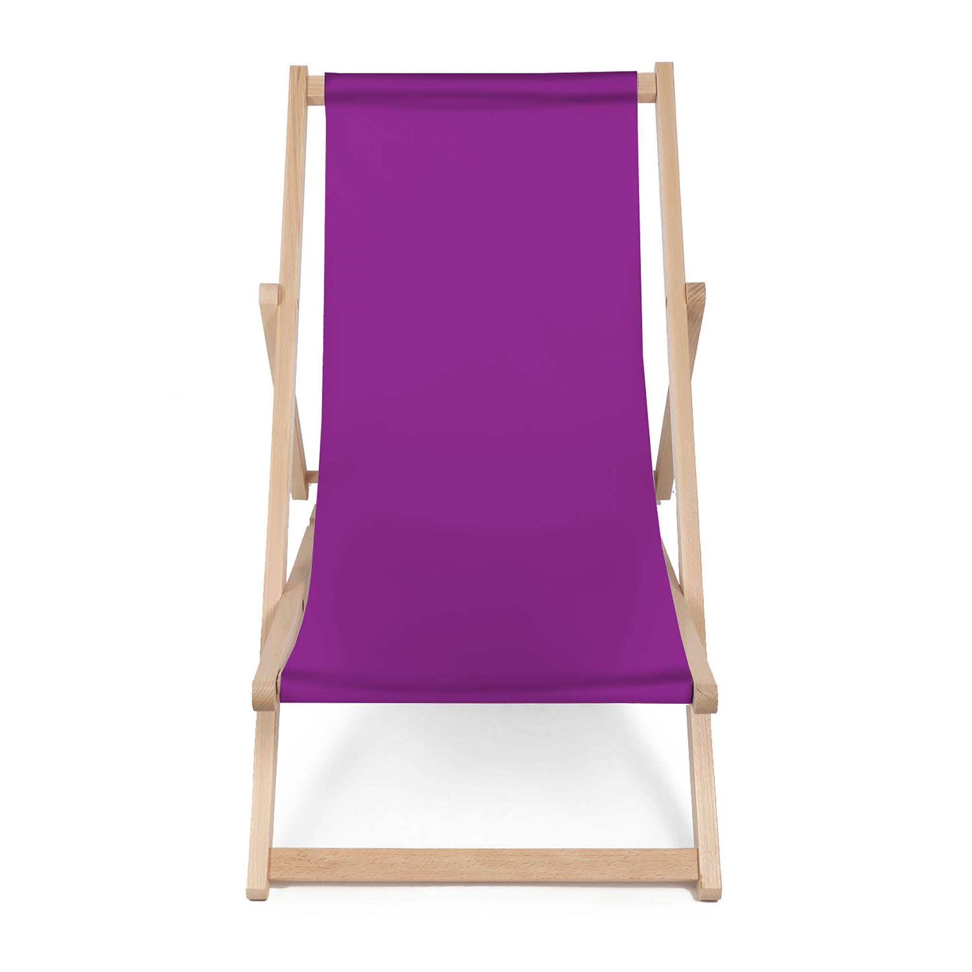 Holzliegestuhl Basic-M-PURPLE