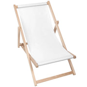 Leżak drewniany Basic-M-WHITE