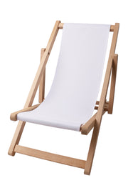 Holzliegestuhl Basic-S-WHITE