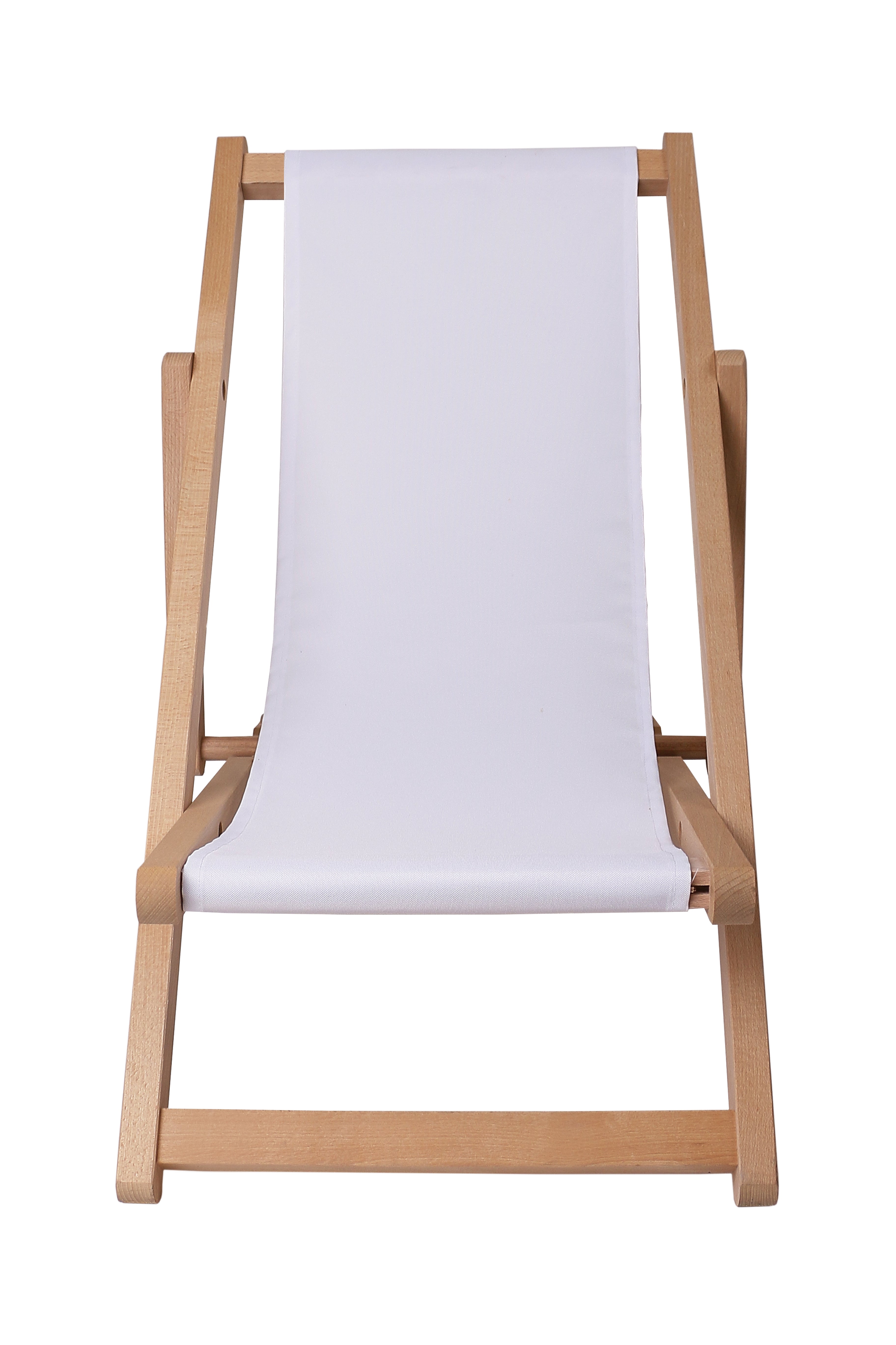 Holzliegestuhl Basic-S-WHITE
