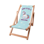 Drevené ležadlo Born to be a unicorn
