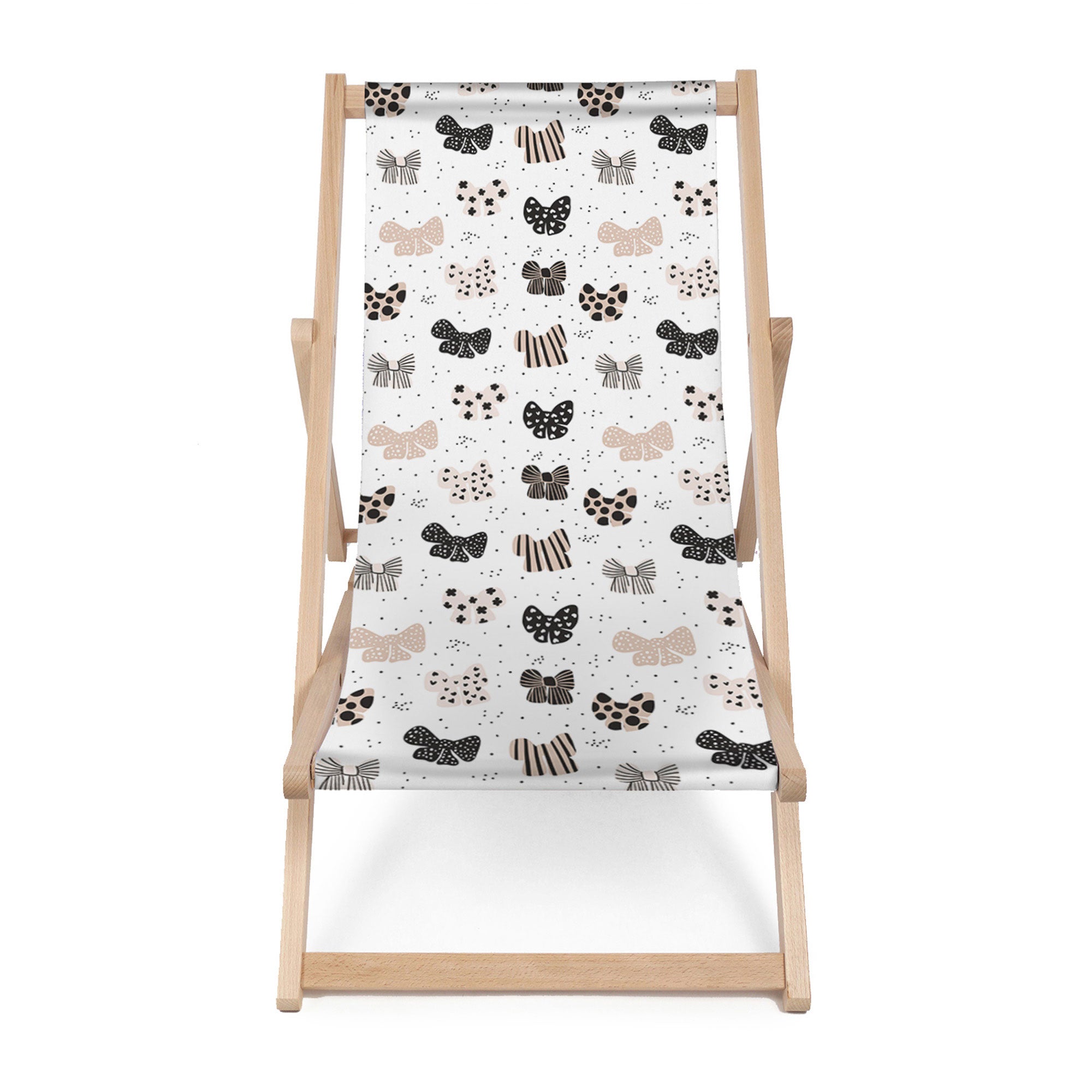 Wooden deck chair Bows-M