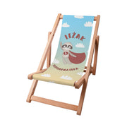 Wooden deck chair for Superhero