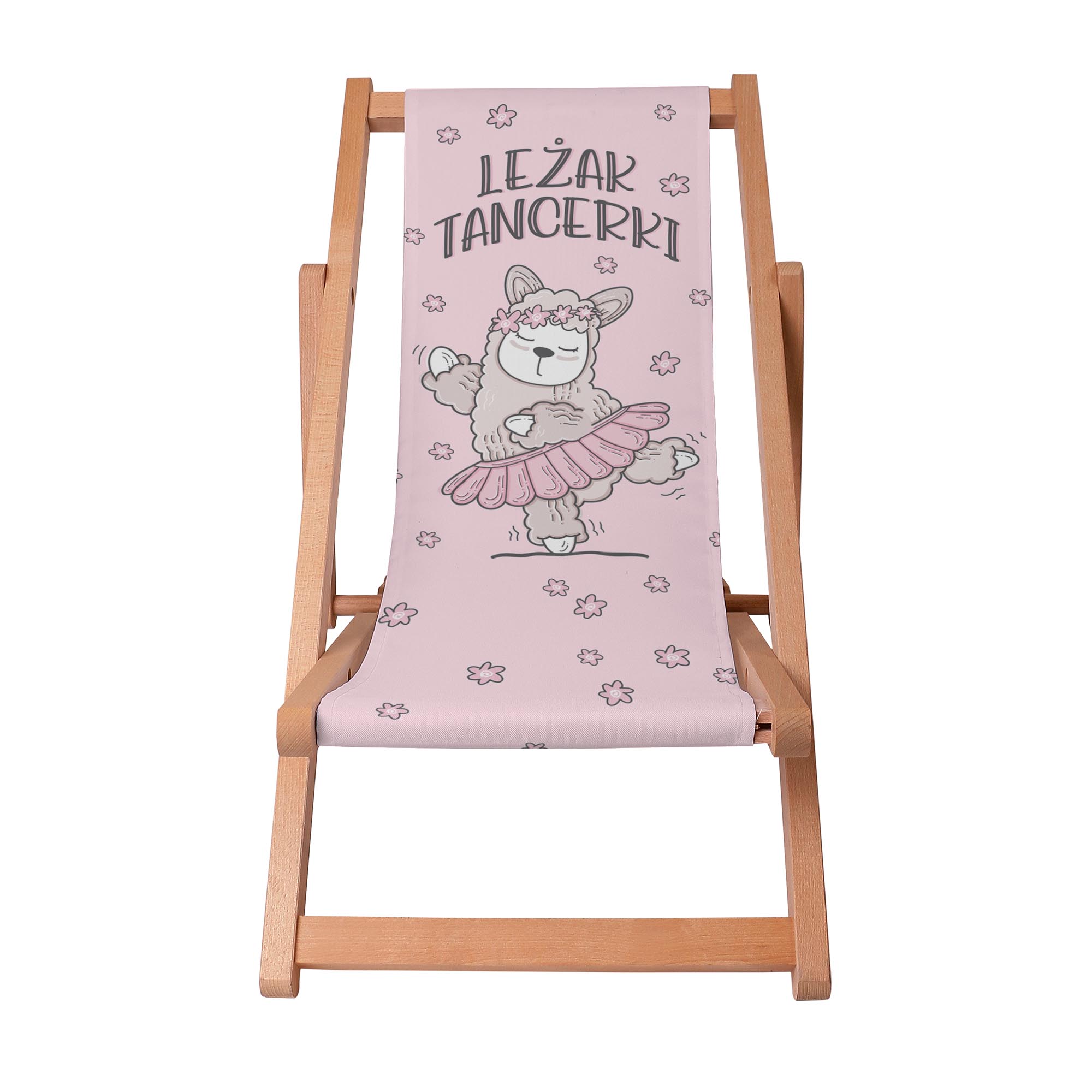 Holzliegestuhl für Tänzerin