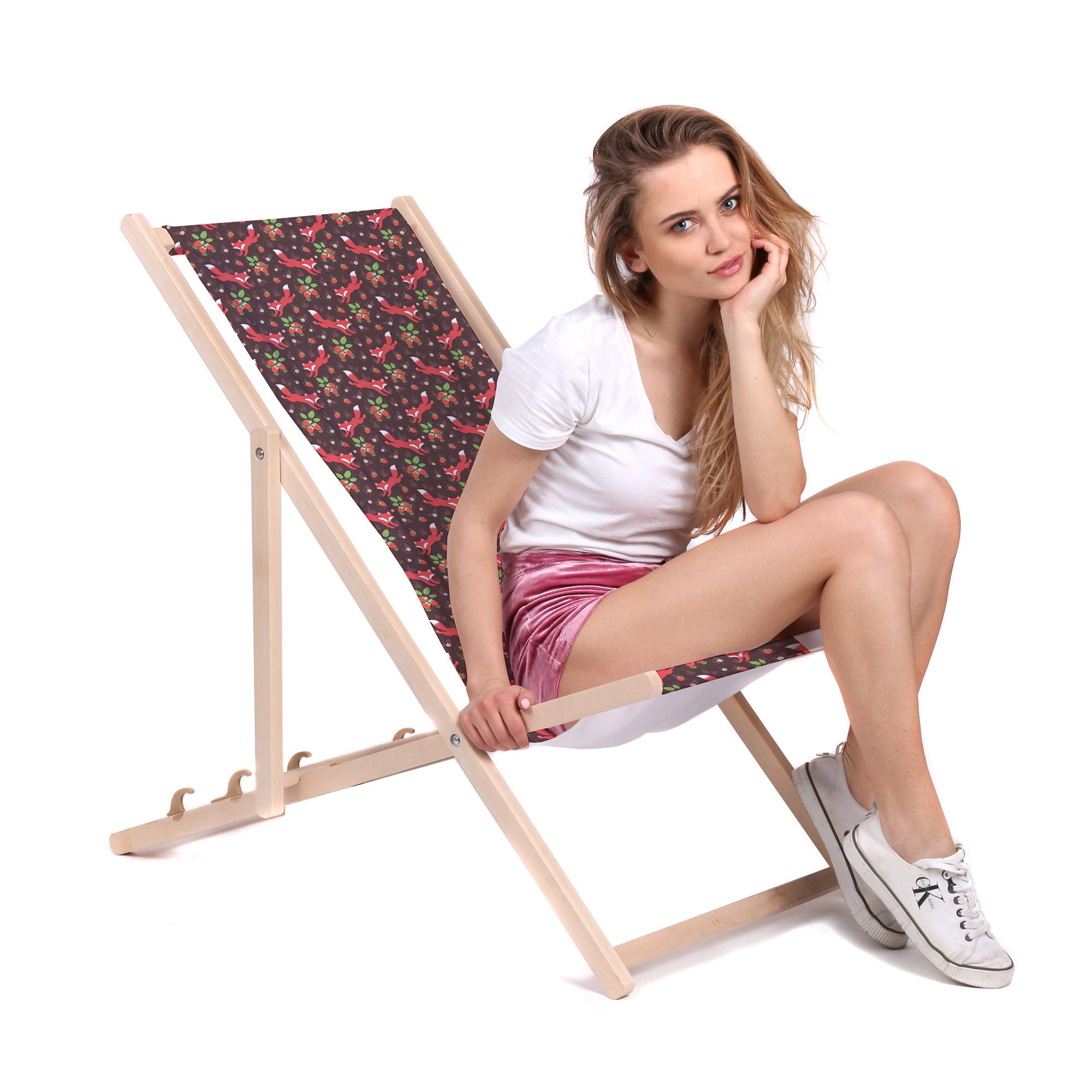 Wooden Deck Chair Fox-M