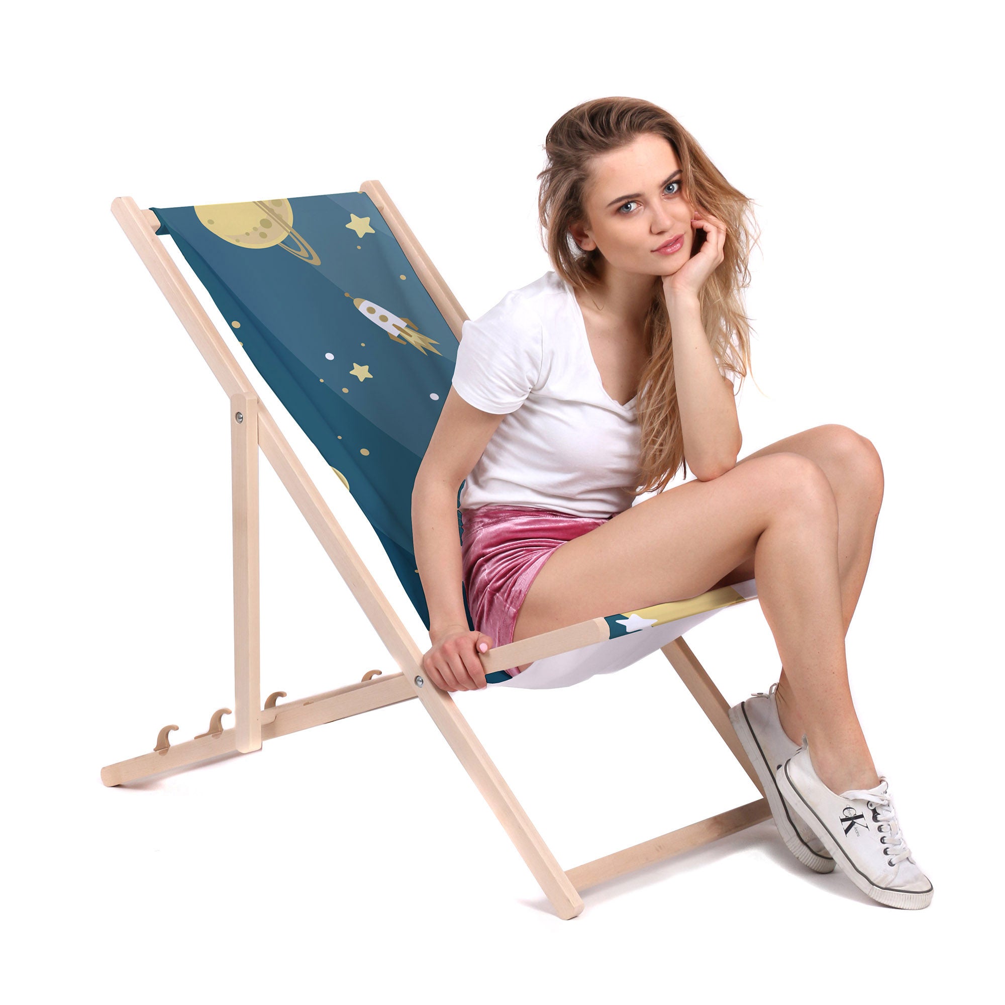 Wooden Deck Chair Galaxy-M