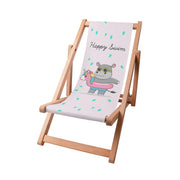 Leżak drewniany Happy Swim Girl-S