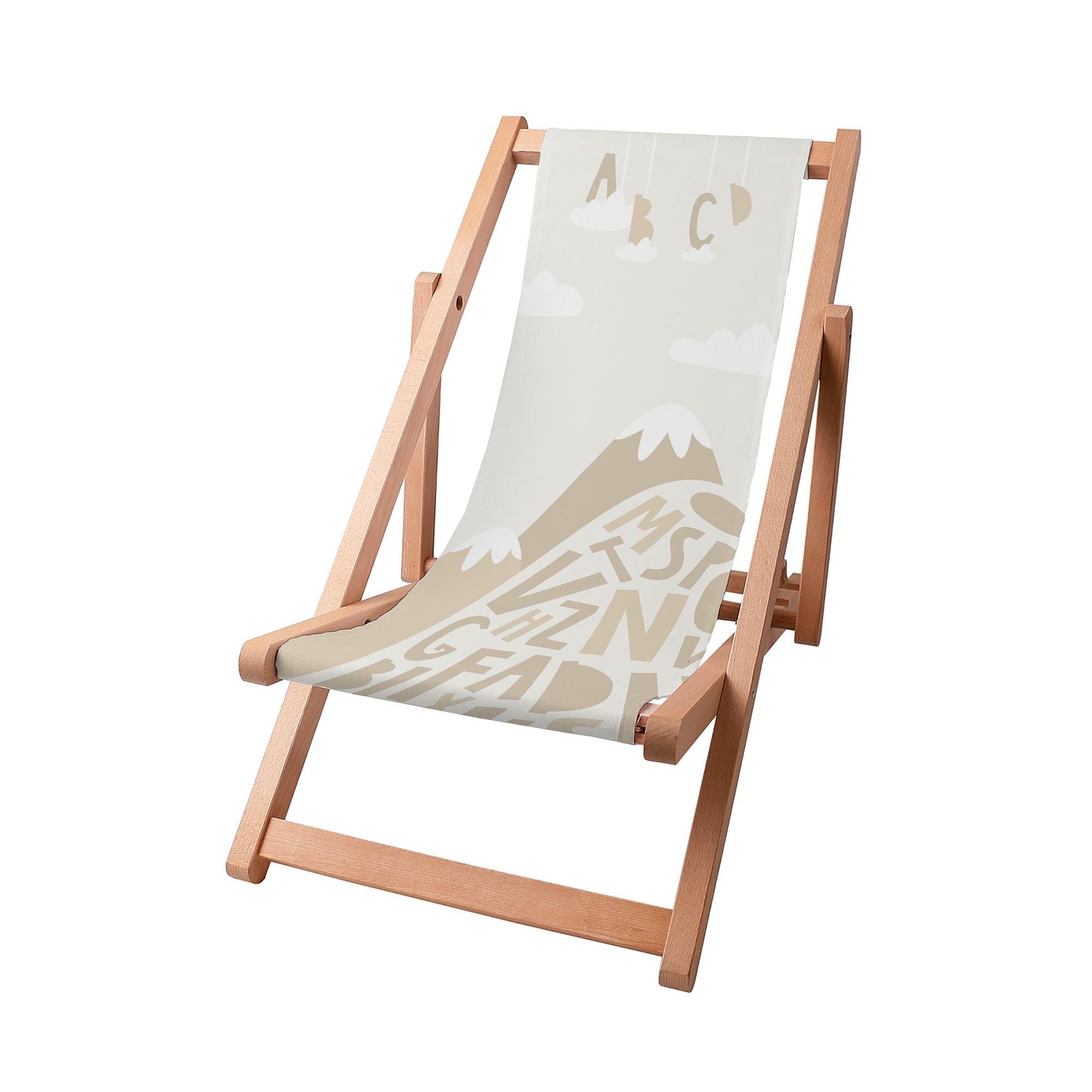 Wooden Deck Chair Letters-S