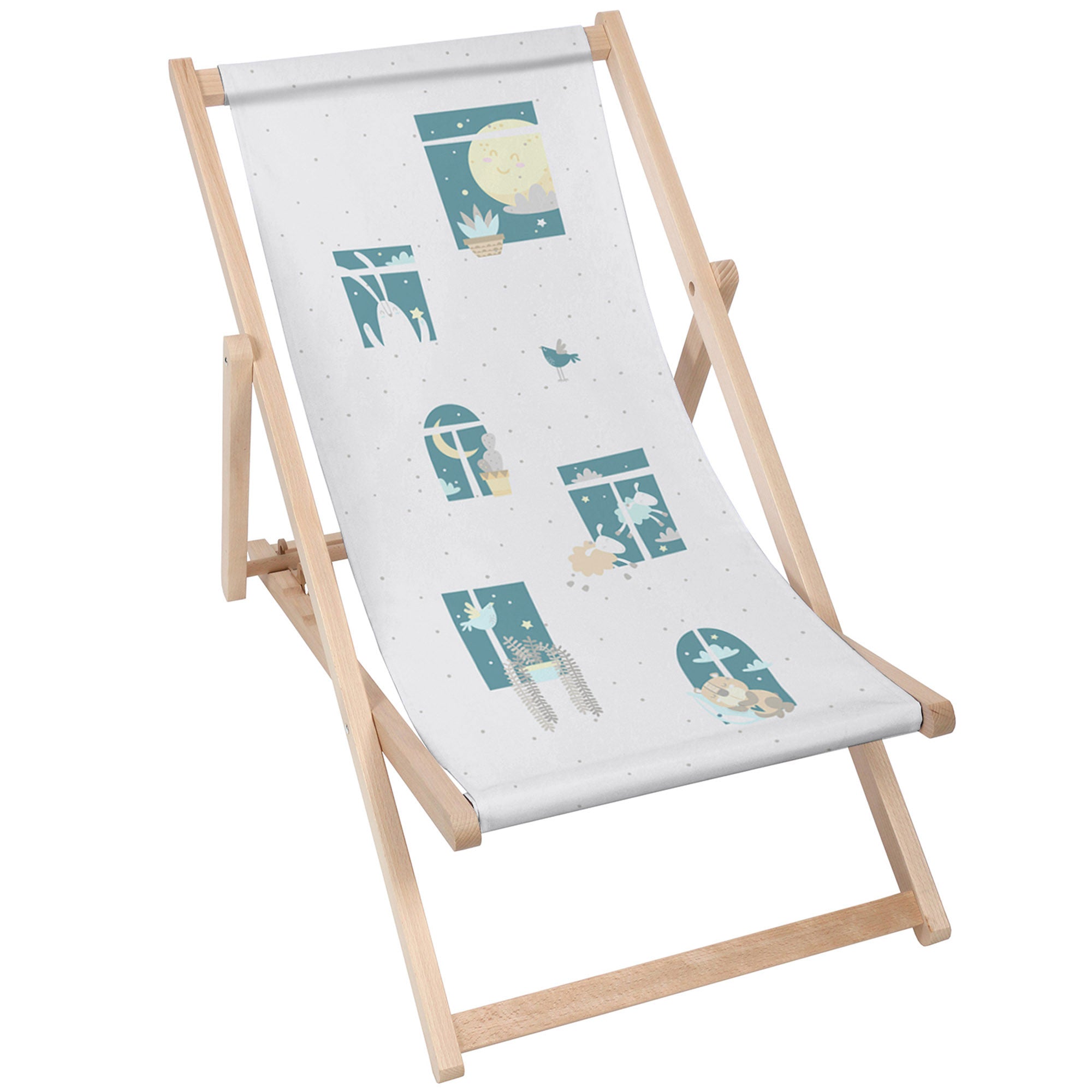 Wooden Deck Chair Windows-M