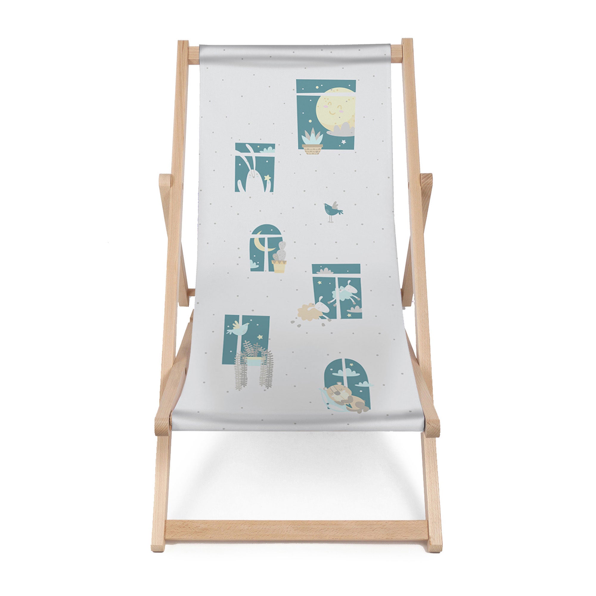 Wooden Deck Chair Windows-M