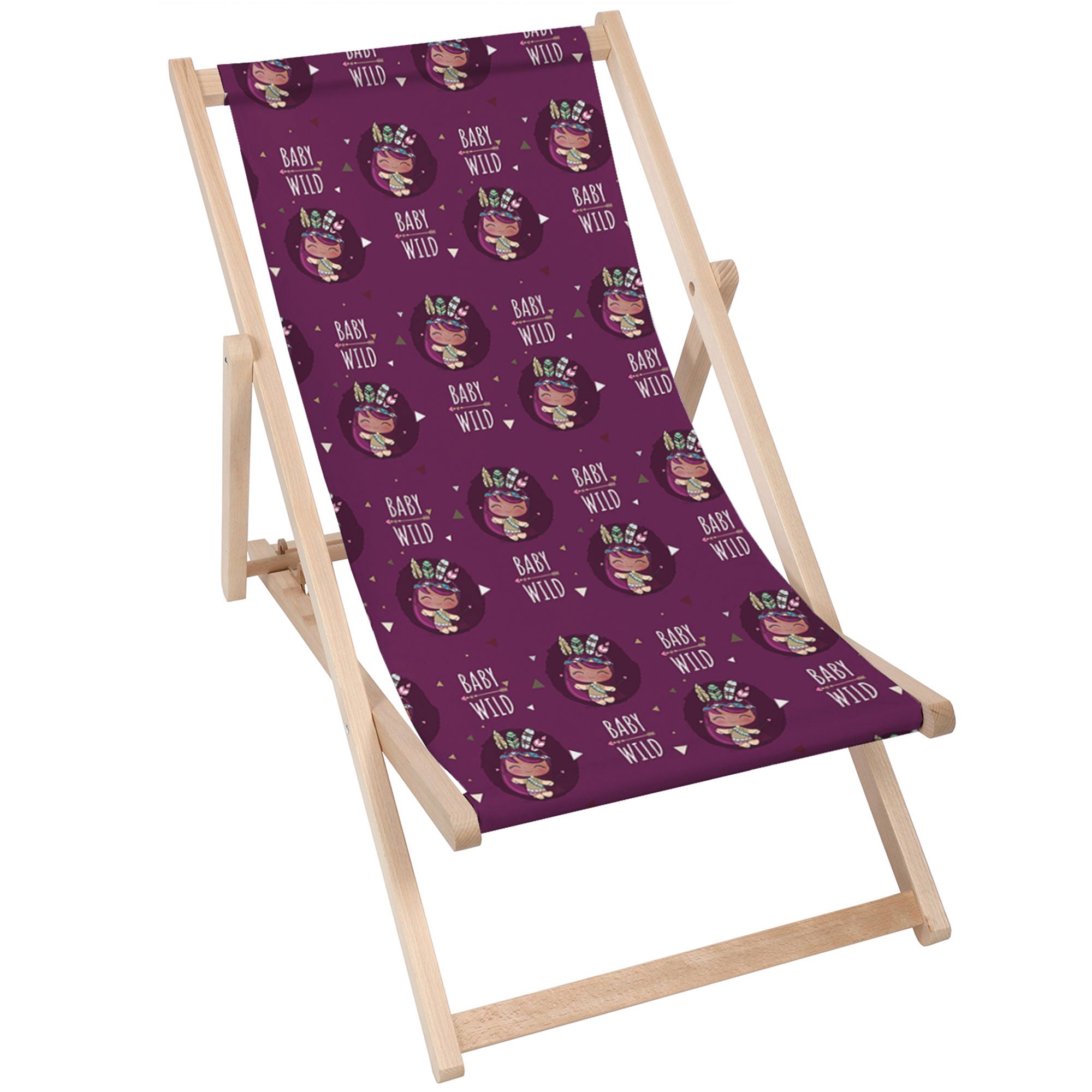 Holzliegestuhl Baby Wild-M
