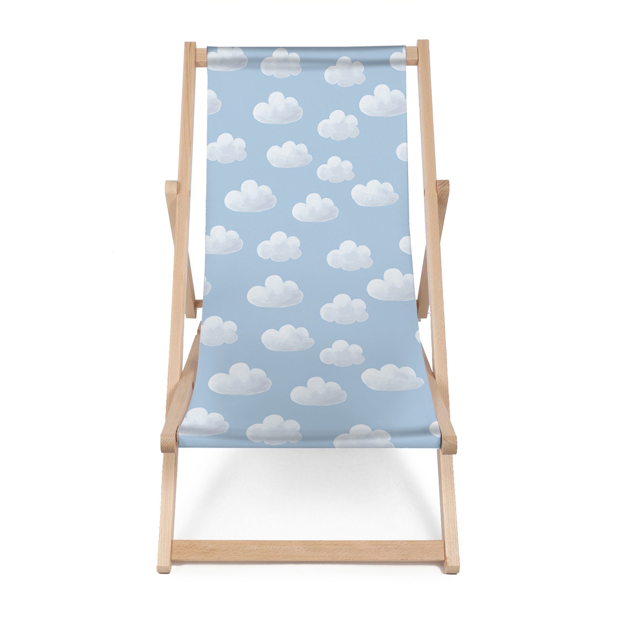 Dřevěné lehátko Blue Clouds-M
