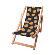 Wooden Deck Chair Chilling Turtles