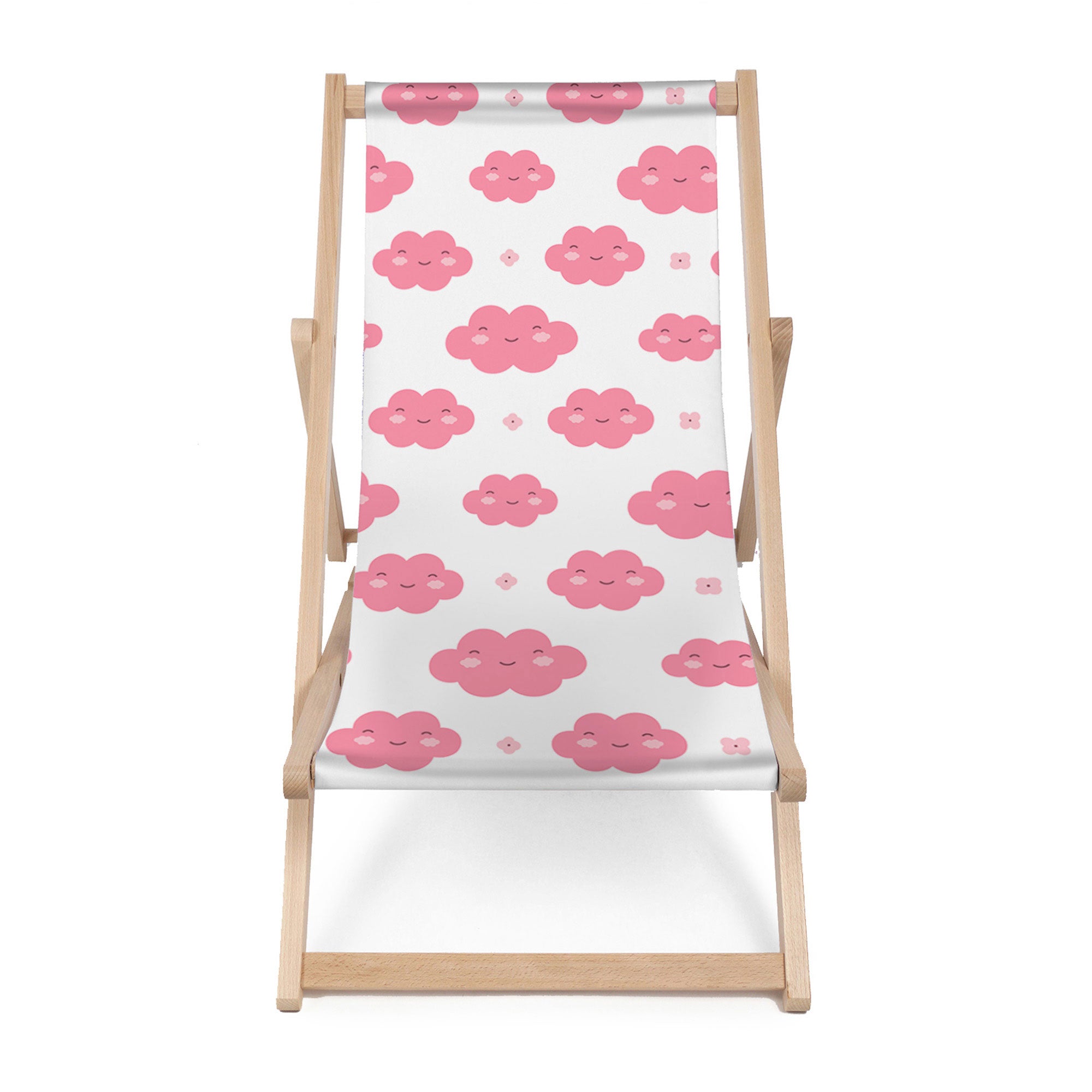 Wooden Deck Chair Cloudy Sunny-M