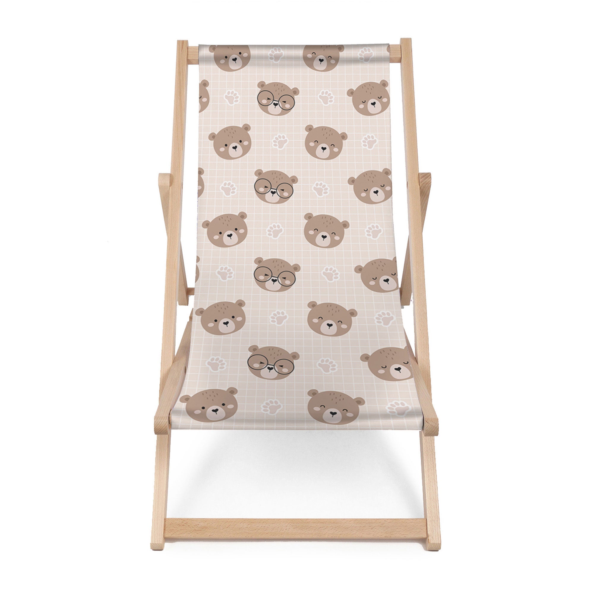 Dřevěné lehátko Cute Bear-M